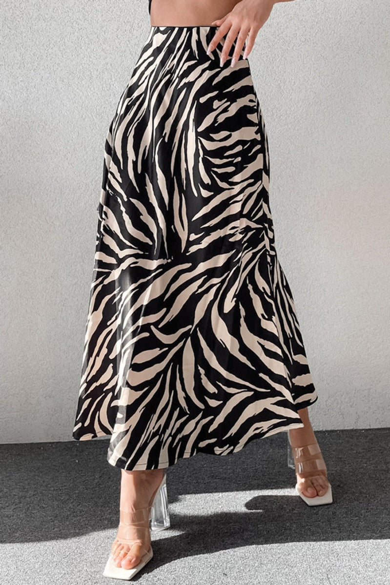 Stylish Zebra Print Skirt, Perfect for Any Occasion