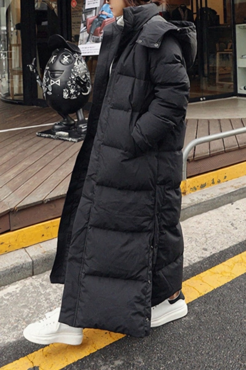 Black Down Jacket, Winter Coat, Warm, Stylish, Casual