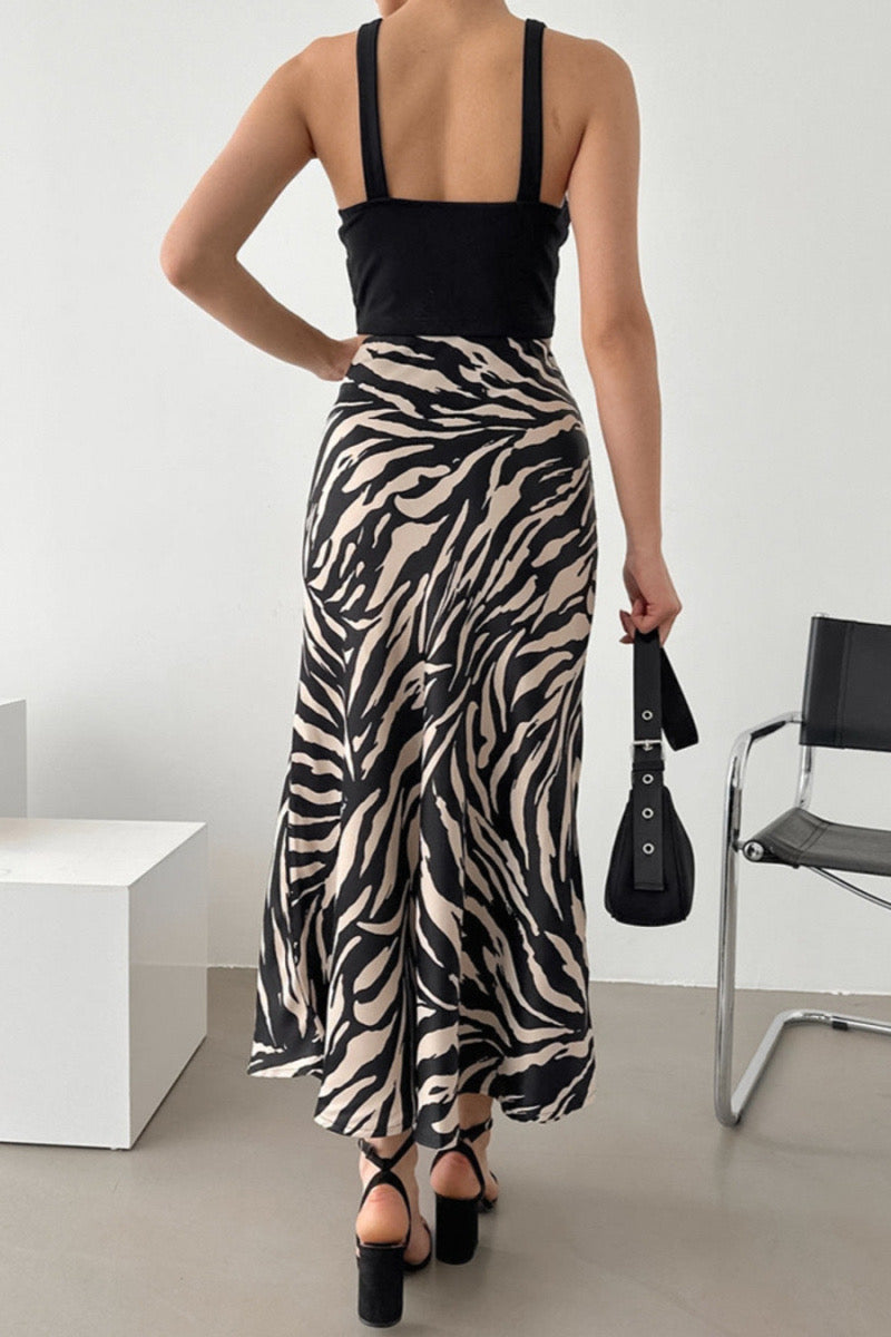 Stylish Zebra Print Skirt, Perfect for Any Occasion